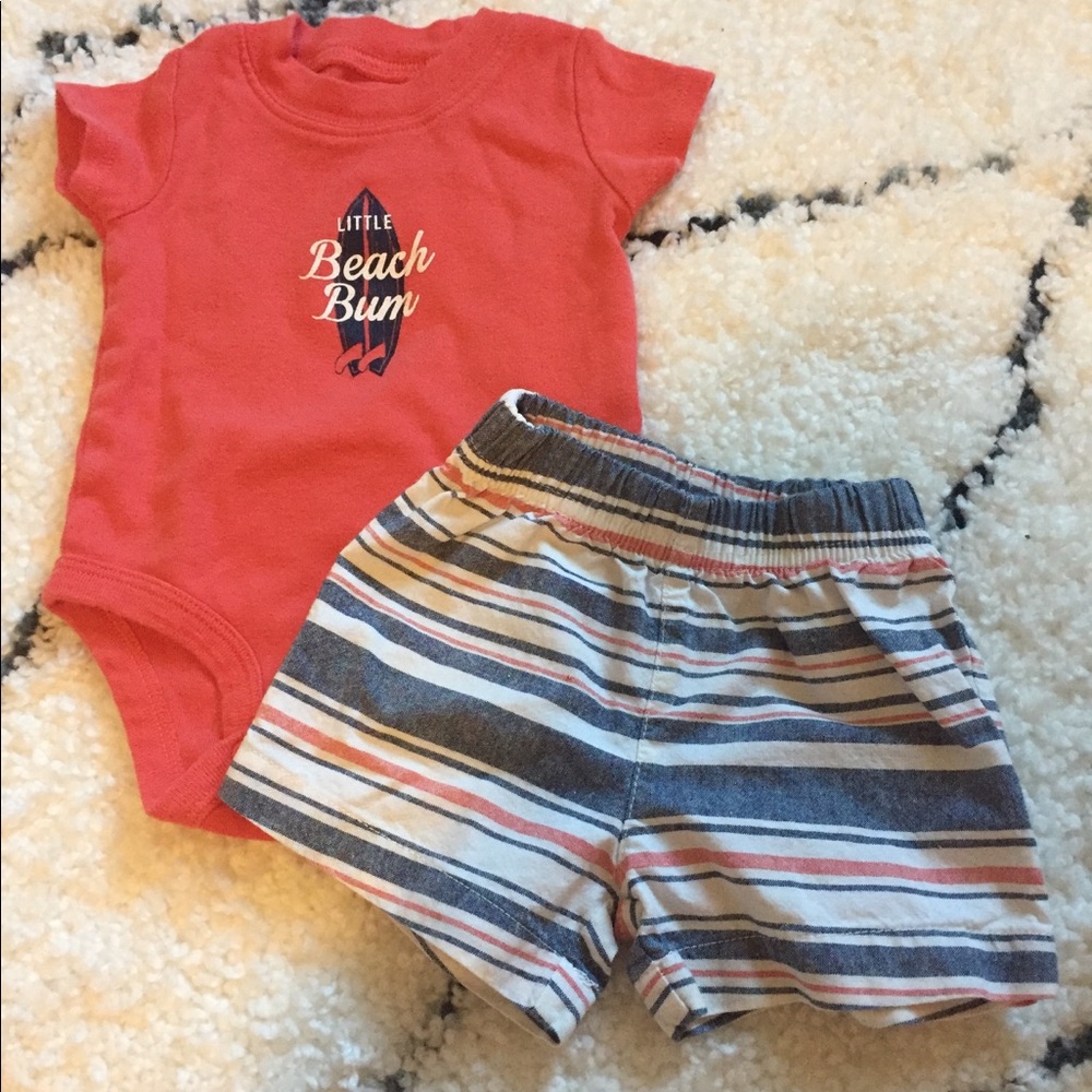 3 Month Beach Bum Outfit - Picture 1 of 7
